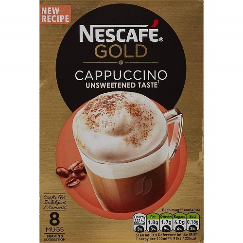 Calories in Cappuccino, Unsweetened from Nescafe